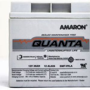 Amaron Quanta 12V 26AH SMF Battery